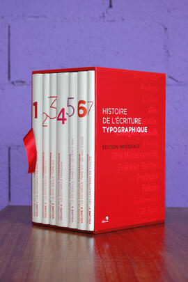 Coffret de la collection Histoire de l'écriture typographique