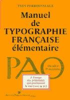 Manual of basic typography Manual of basic typography